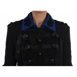 Trench in lana nera - IT40-S
