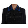 Trench in lana nera - IT40-S