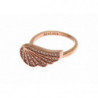 Anello da donna in oro rosa 925 con zirconi trasparenti - EU52 - US6