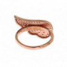 Anello da donna in oro rosa 925 con zirconi trasparenti - EU52 - US6
