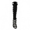Cinghie elastiche in pelle scamosciata nera - EU39/US8.5
