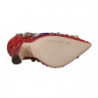 Scarpe tacco borchie cristallo rosso paillettes - EU36/US5.5