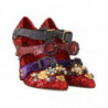 Scarpe tacco borchie cristallo rosso paillettes - EU36/US5.5