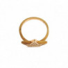 Anello trasparente da donna in argento 925 Star Gold - EU54 - US7