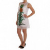 Abito con applicazioni di paillettes bianco ananas - IT42-M