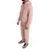 Tuta pantaloni maglione di cotone rosa - XL