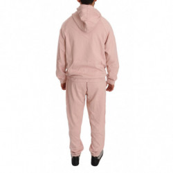 Tuta pantaloni maglione di cotone rosa - XL