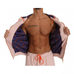 Tuta pantaloni maglione di cotone rosa - XL