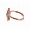 Anello in argento 925 con stella CZ trasparente da donna - EU50 - US5