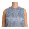 Abito a trapezio con frange azzurre - IT46-XL