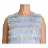 Abito a trapezio argento azzurro - IT38-XS