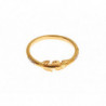 Anello in argento 925 con CZ trasparente oro - EU54 - US7