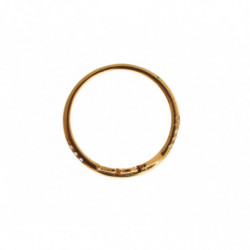 Anello in argento 925 con CZ trasparente oro - EU54 - US7