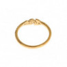 Anello in argento 925 con CZ trasparente oro - EU54 - US7