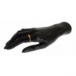 Anello in argento 925 con CZ trasparente oro - EU54 - US7