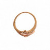 Anello in argento 925 oro chiaro CZ da donna - EU54 - US7