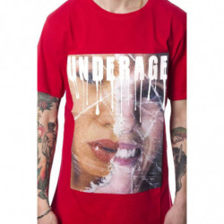 Maglietta in cotone rosso - L
