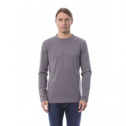 T-shirt in cotone grigio - XL
