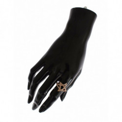 Anello in argento 925 oro chiaro CZ da donna - EU54 - US7