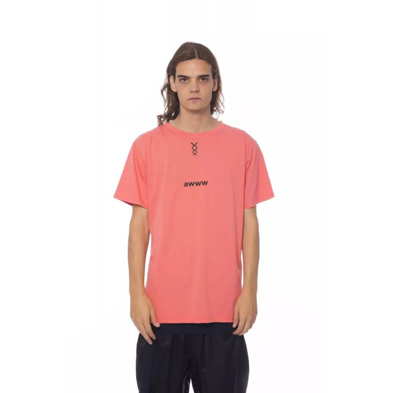 Maglietta in cotone rosa - L