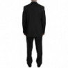 Abito a due pezzi a 3 bottoni in 100% lana a righe nere - IT52 - XL