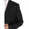 Abito a due pezzi a 3 bottoni in 100% lana a righe nere - IT52 - XL