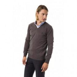 Maglione in lana merino grigia - S