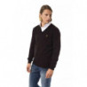 Maglione in lana merino marrone - L