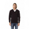 Maglione in lana merino marrone - XL