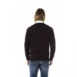 Maglione in lana merino marrone - XL