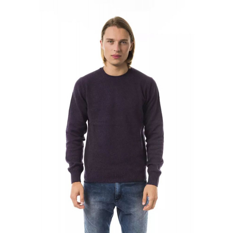 Maglione di lana viola - L