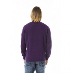 Maglione di lana viola - L
