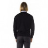 Maglione in lana merino nera - XL