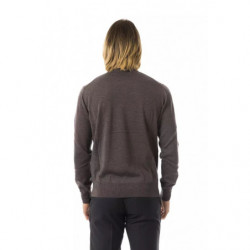 Maglione in lana merino grigia - L