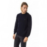 Maglione in lana merino blu - S