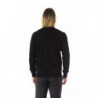 Maglione in lana merino nera - L