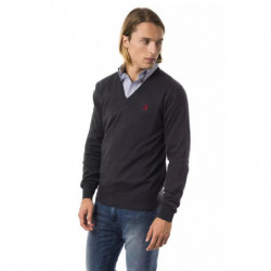 Maglione in lana merino grigia - M