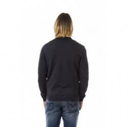 Maglione in lana merino grigia - M