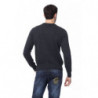 Maglione in lana merino grigia - 4XL