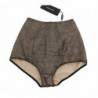 Slip Intimo Beige Con Rete Nera - IT - XS
