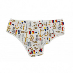 Pantaloni intimi in seta con stampa marinaio - IT4 - L