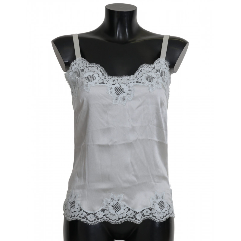 Lingerie chemisole con abito in pizzo di seta verde - IT - XS