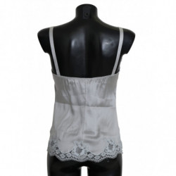 Lingerie chemisole con abito in pizzo di seta verde - IT - XS