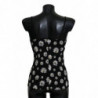 Chemisole di lingerie con stampa margherita nera - IT2 - S