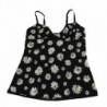 Chemisole di lingerie con stampa margherita nera - IT2 - S