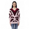 Maglione in lana bordeaux - S