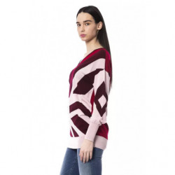Maglione in lana bordeaux - L