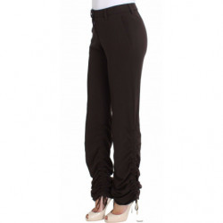 Pantaloni casual elasticizzati marroni - IT38 - S