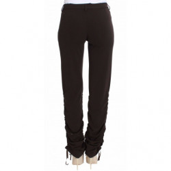 Pantaloni casual elasticizzati marroni - IT38 - S