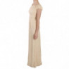 Abito abito con maniche ad aletta in seta beige - IT40-S